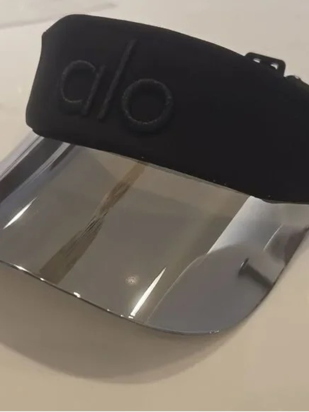 Alo Airlift Solar Visor with Silver Brim